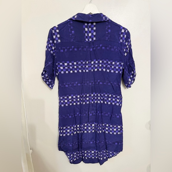 Equipment Ultramarine 100% Silk Shirt Dress - Picture 3 of 5